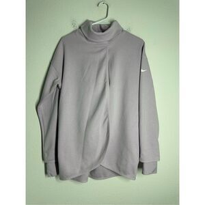 Womens NIKE Maternity Reversible Pullover Sweatshirt Teal Sz S Nursing See Notes